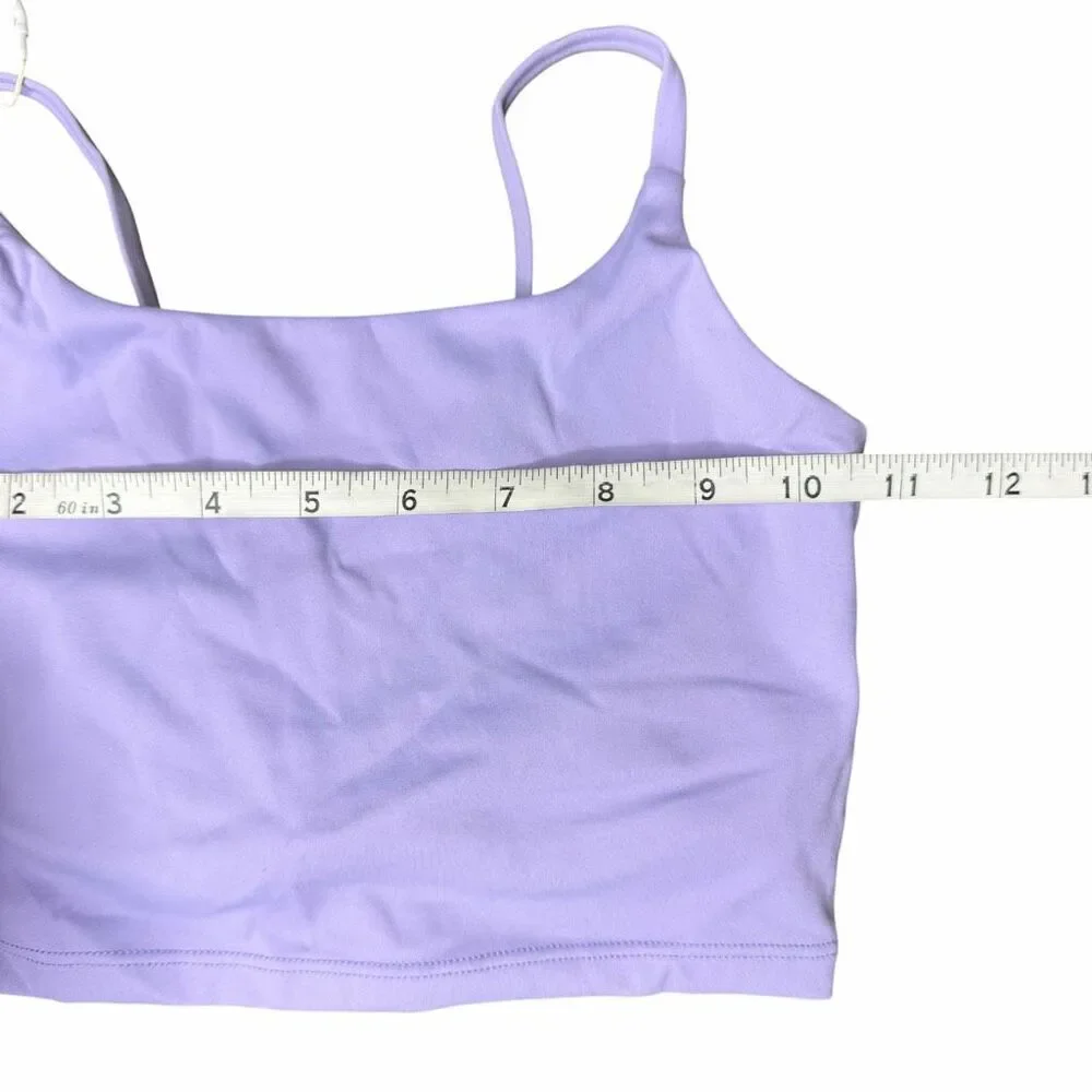 NEW Halara Girls Light Purple Active Tank Top Built-In Bra Size S/8